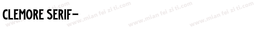 Clemore Serif字体转换